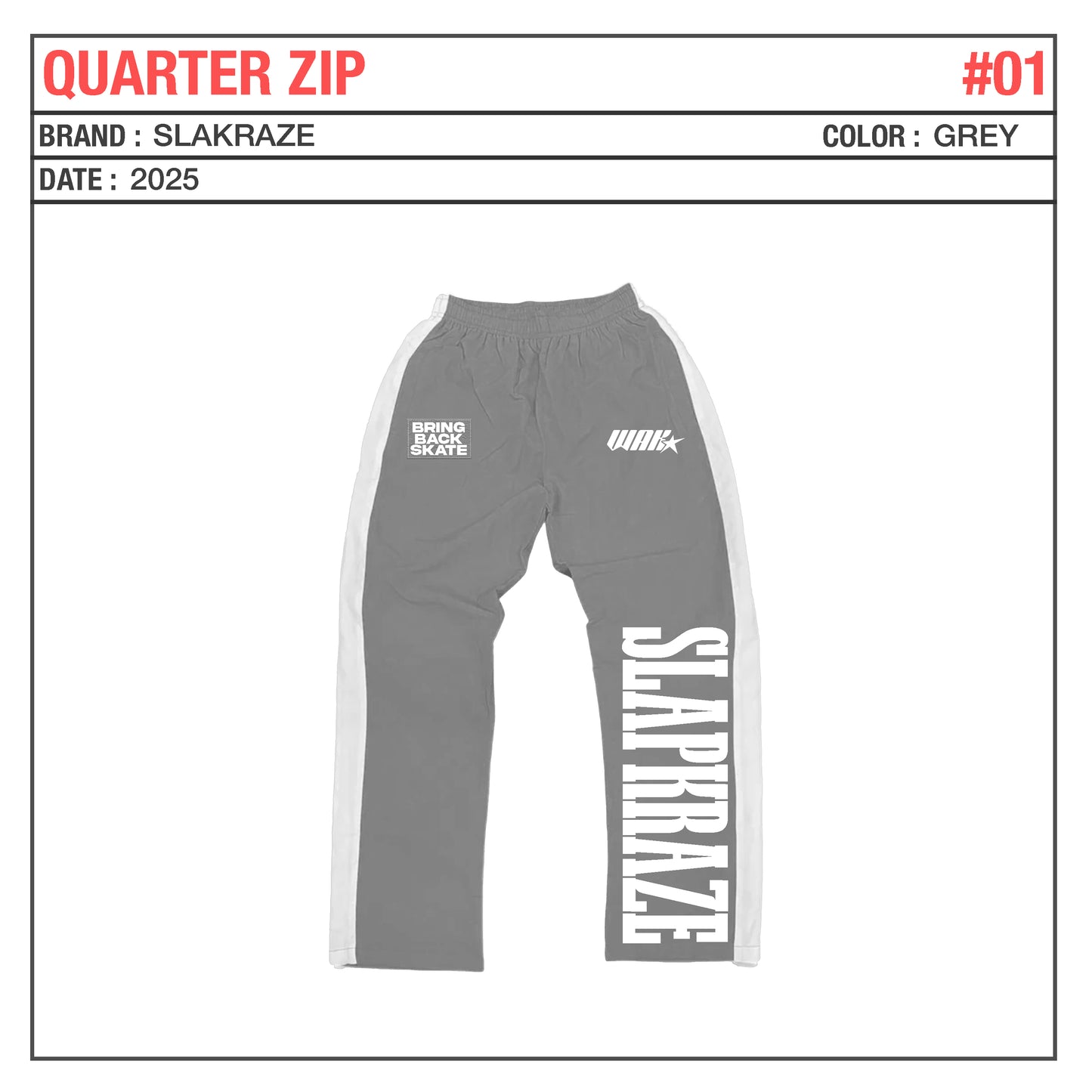 Grey And White Patchwork Bottom